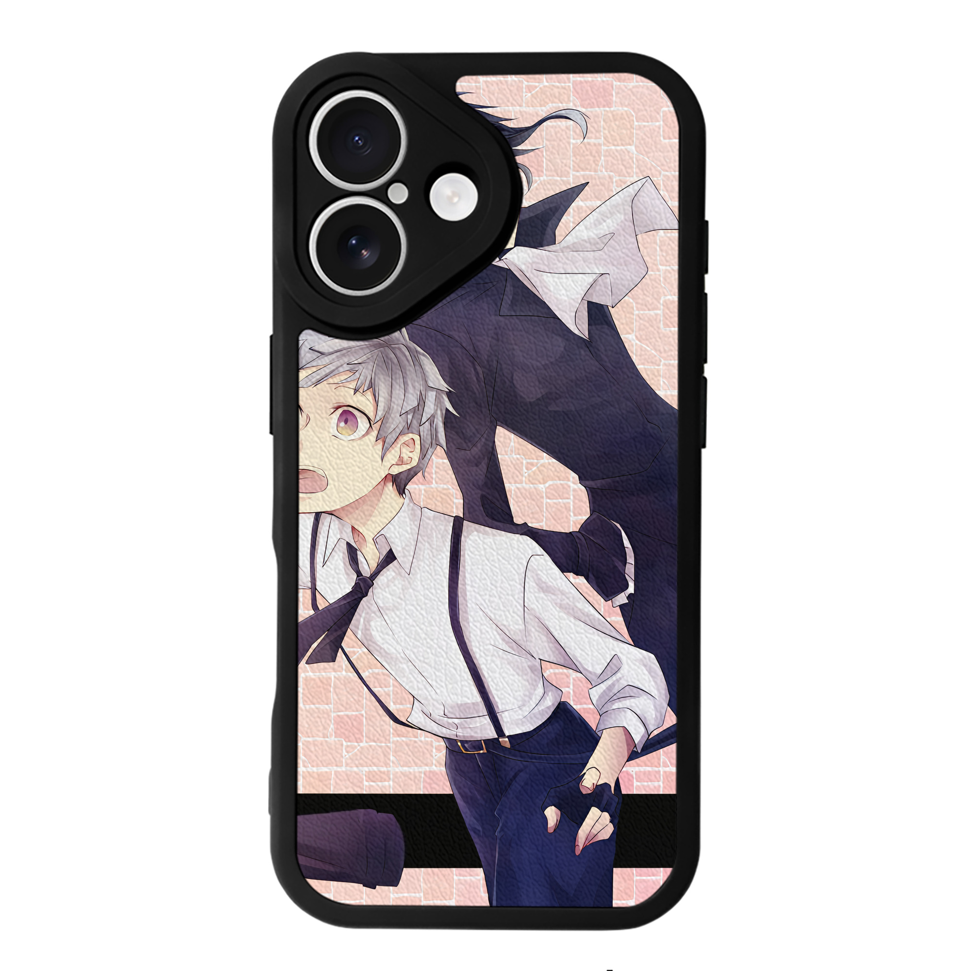 （画像用） 文豪ストレイドッグス Bungo Stray Dogs 【iPhone 16シリーズ対応】シリコンスマホケース（レザー調） 材質：シリコン